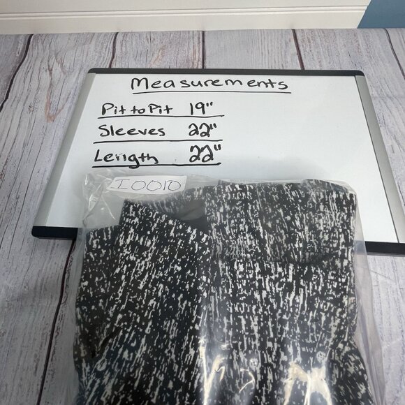 Alice Hope Womans Asymmetrical‎ Zip Blazer Jacket Size Small Black White Pockets - Picture 12 of 13